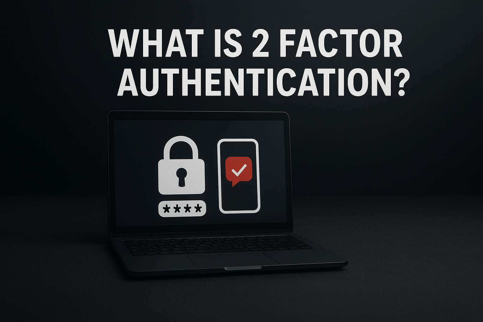 An infographic explaining what is 2FA, showing a smartphone with a verification code next to a secure digital lock, representing two-factor authentication.
