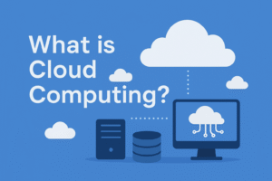 Abstract image of digital network connections representing the concept of cloud computing.