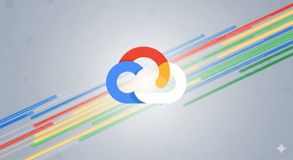A featured image for a guide on what is Google Cloud Platform (GCP), showing the official GCP logo on a professional, abstract tech background.